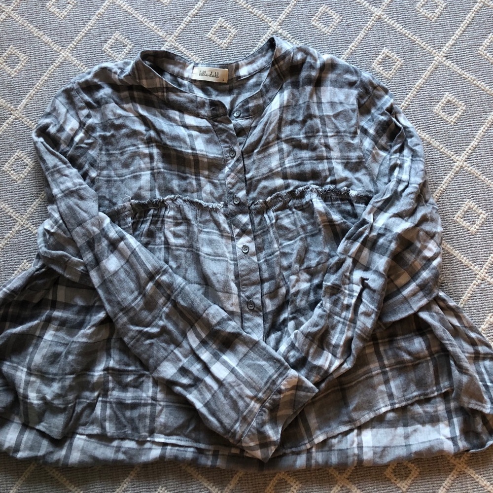 Plaid blouse
